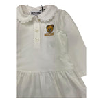 MOSCHINO completo 2pz camicia-short tinta unita Bianco per Neonata MDV0D0 BIANCO MOSCHINO 