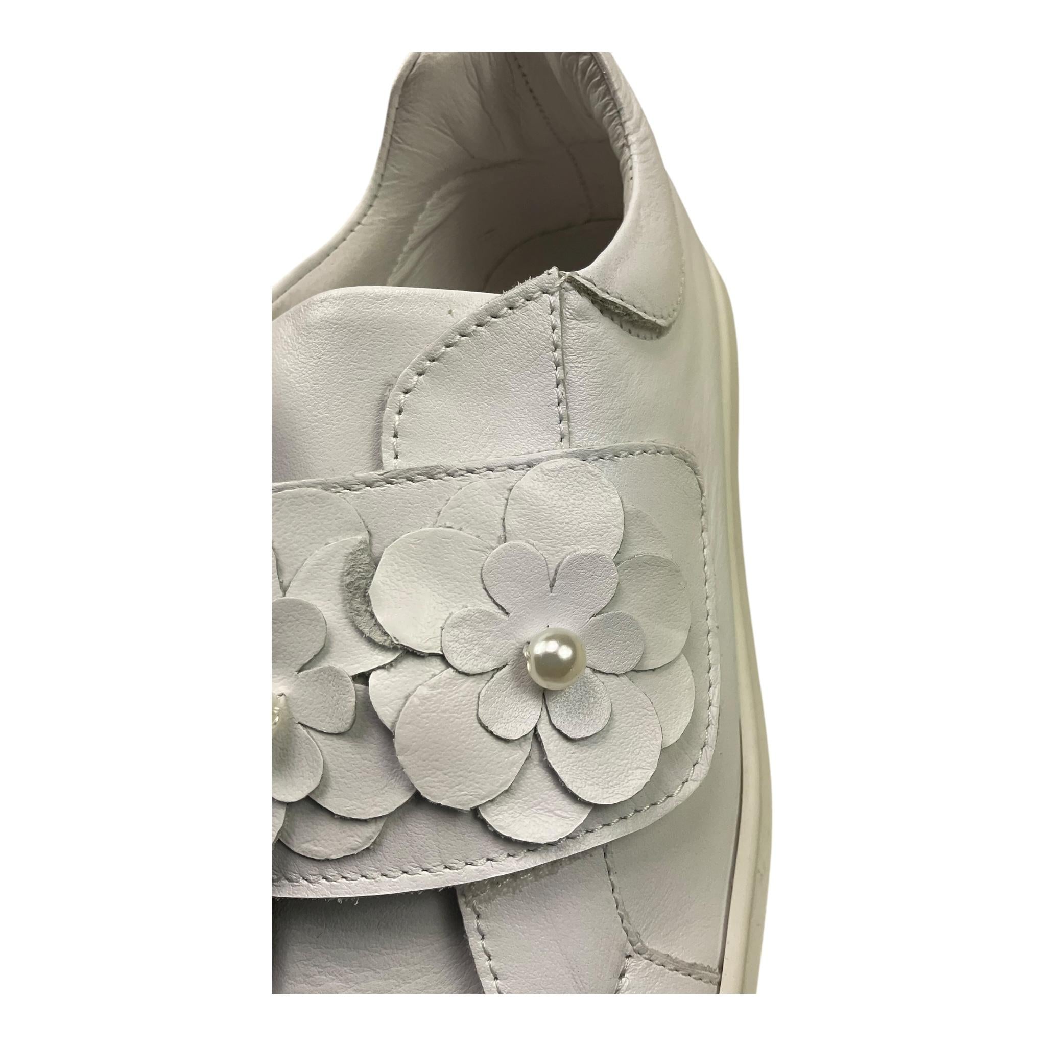 Preziosi Sneakers Tinta Unita con Strappo E Applicazioni per Bambina 2201 PANNA PREZIOSI 
