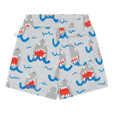Stella Mccartney Bermudashorts aus einfarbigem Fleece mit Hai-Prints grau für Babys