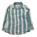 Saint Barth Camicia Manica Lunga Fantasia A Righe per Bambino AGNES VERDE SAINT BARTH 