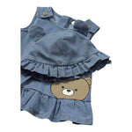 Mayoral Set Abito In Denim-Cappello Blu per Neonata 1871X BLU MAYORAL 