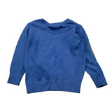 Never Too Cobalt – Einfarbige Strickjacke mit Knopfleiste für Babys