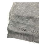 LIU JO sciarpa tinta unita con logo brillantinat Grigio per Bambina G63080 GRIGIO LIU JO 