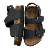 Colors Of California Einfarbige Sandalen mit Schnallen Blau für Babys