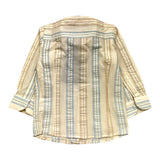Emanuel Pris Cremefarbenes gestreiftes Langarmshirt für Neugeborene