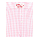Saint Barth Short Fantasia Quadretti  per Bambina BXY0010366 ROSA SAINT BARTH 