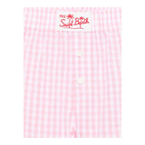 Saint Barth Short Fantasia Quadretti  per Bambina BXY0010366 ROSA SAINT BARTH 