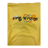 Off-White Einfarbiger Hoodie mit Print Gelb für Jungen