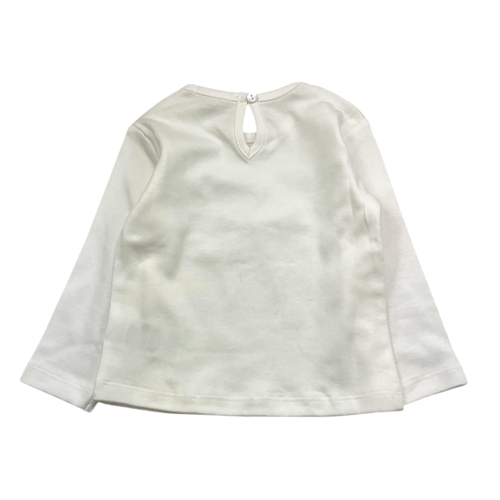 EMC shirt gircollo tinta unita con stampa Bianco per Neonata BX2275 BIANCO EMC 