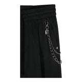 JOHN RICHMOND pantalone tinta unita con elastico in vita Nero per Bambino RBA24084PA NERO JOHN RICHMOND 