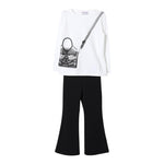 PINKO completo 2pz shirt-leggins bicolore Bianco/nero per Bambina F4PIBGTL210 BIANCO/NERO PINKO 