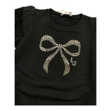 LIU JO felpa chiusa girocollo tnta unita con brillantini Nero per Neonata KF4108NXXXX NERO LIU JO 