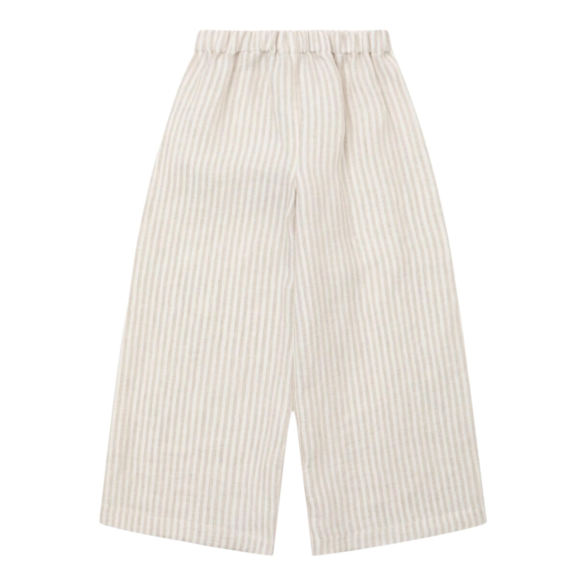 Il Gufo Pantalone Fantasia A Righe con Elastico In Vita per Neonato P25PL451L1018N BEIGE IL GUFO 