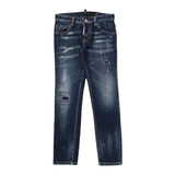 DSQUARED2 jeans tinta unita con strappi Blu per Bambino DQ01Q3 BLU DSQUARED2 