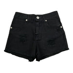 Aniye By Girl Short In Denim tinta unita Nero per Bambina P11115039 NERO ANIYE BY GIRL 
