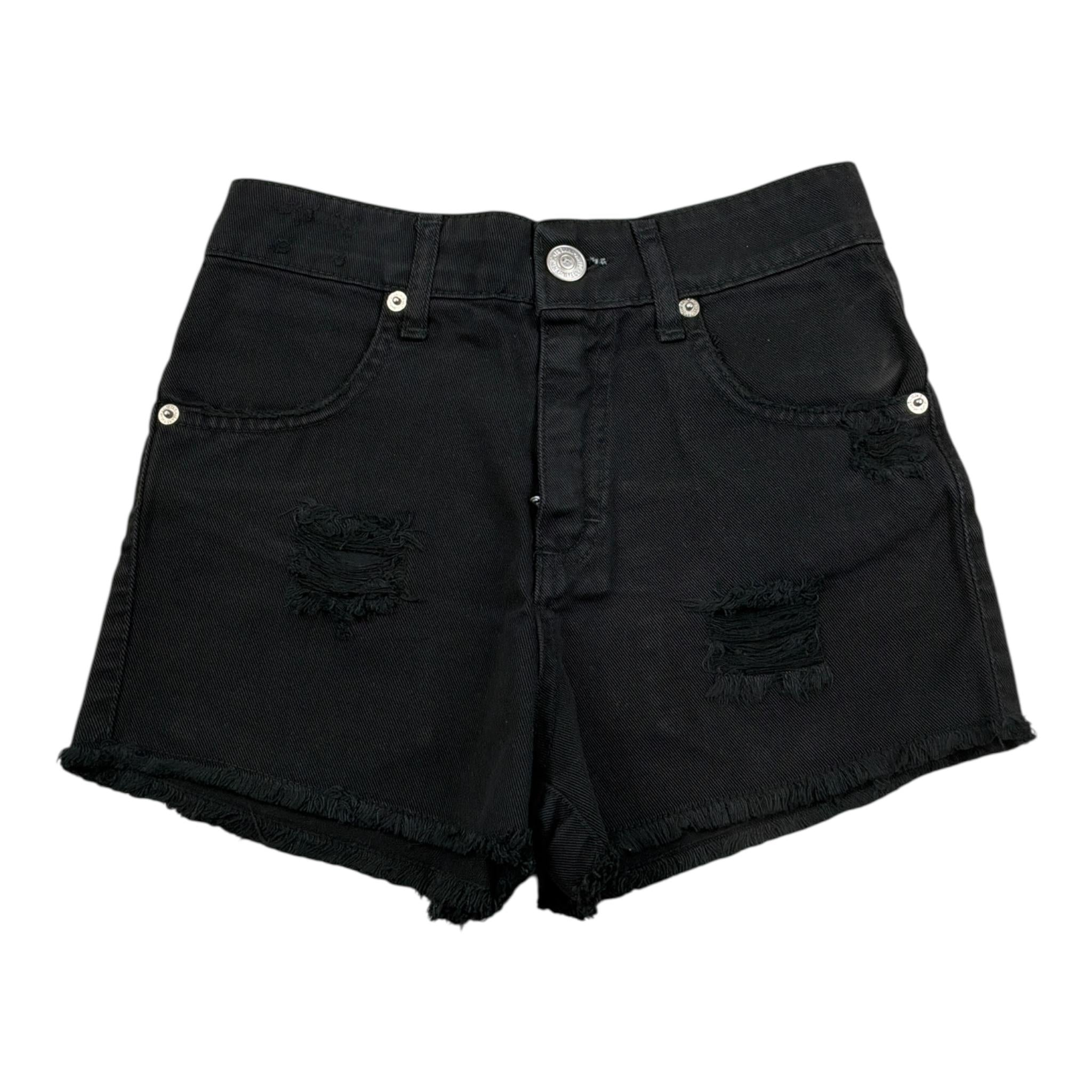 Aniye By Girl Short In Denim tinta unita Nero per Bambina P11115039 NERO ANIYE BY GIRL 
