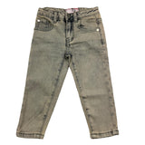 Cesare Paciotti Jeans, einfarbig, mit verstellbarer Taille, Beige, für Neugeborene