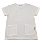 Lalalu' T-Shirt Girocollo Tinta Unita per Bambino TSL50PB BIANCO LALALU' 