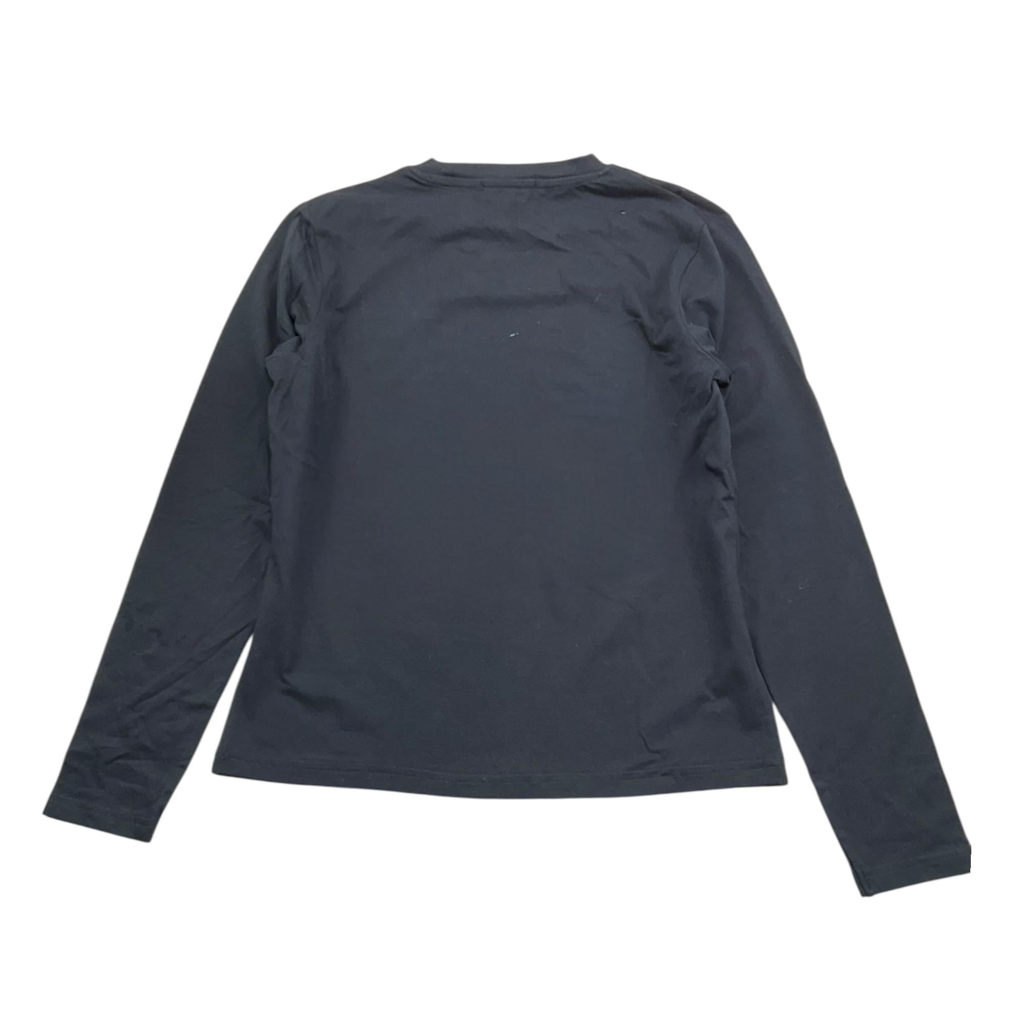 MET shirt girocollo tinta unita con brillantini Nero per Bambina ME007 NERO MET 