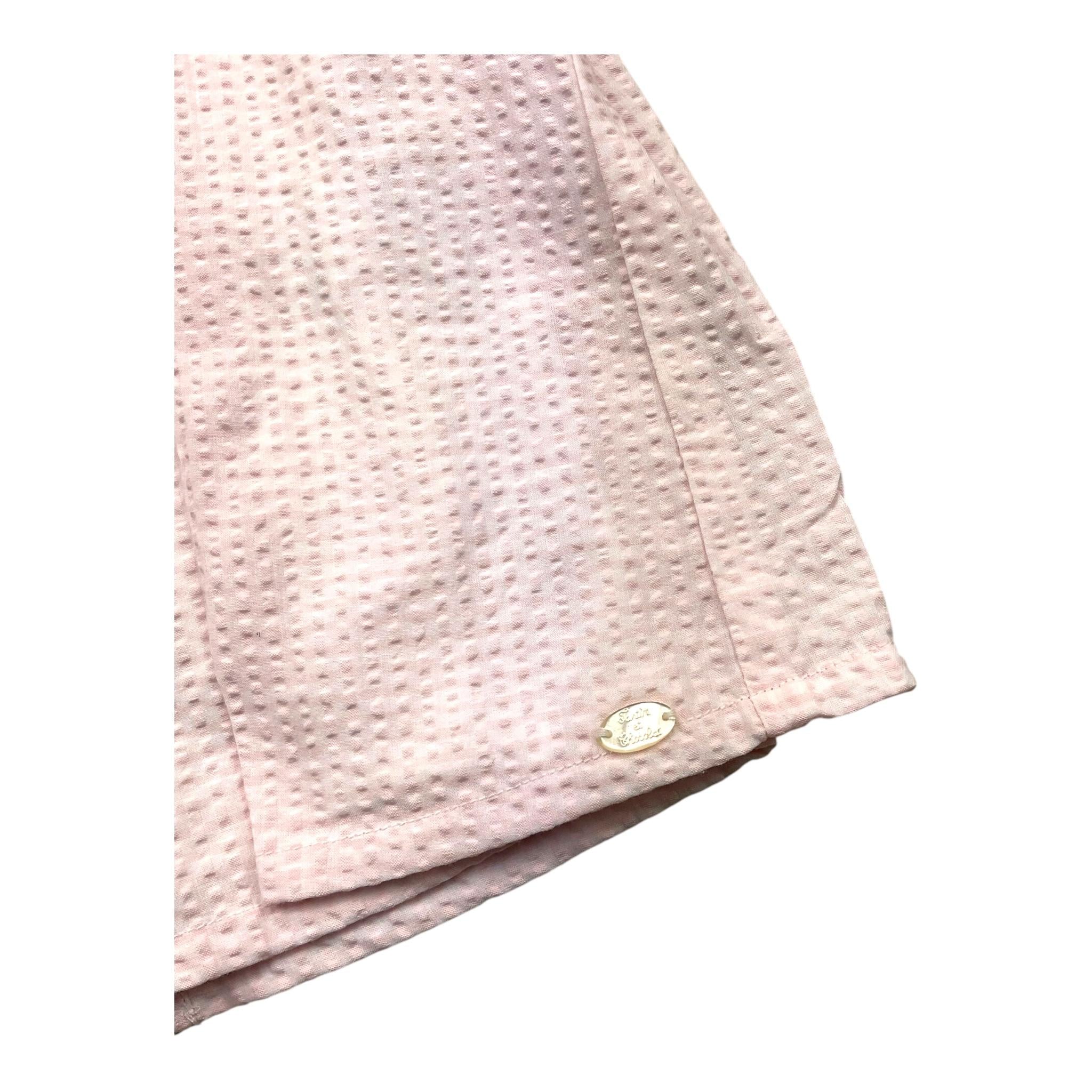 Tartine Et Chocolat Abito Tinta Unita con Microfantasia per Neonata TY30000 ROSA TARTINE ET CHOCOLAT 