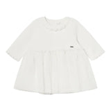 MAYORAL abito tinta unita con tulle Bianco per Neonata 2806680X BIANCO MAYORAL 