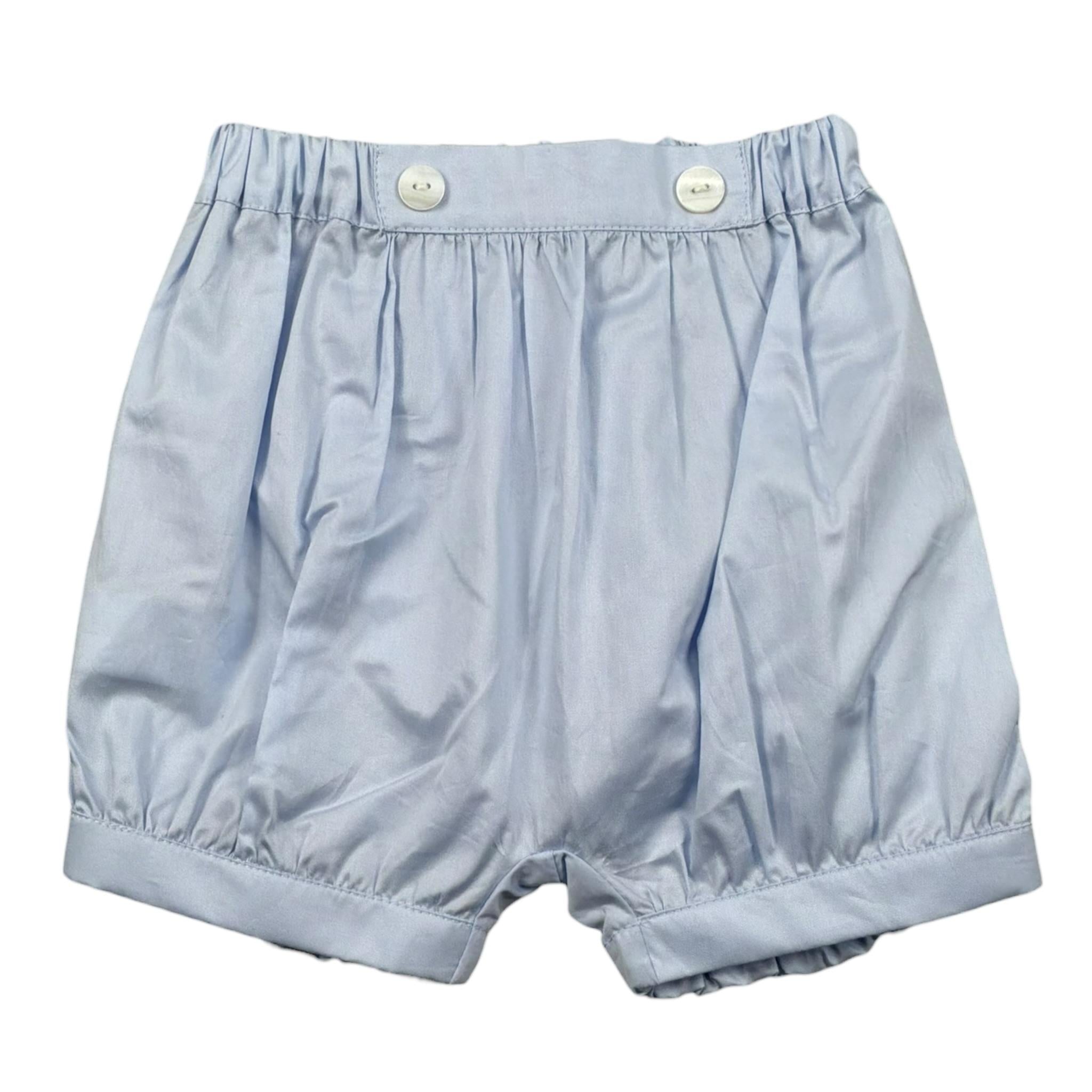 Malvi & Co Bermuda tinta unita con Elastico In Vita Azzurro per Neonato S23N154CUCF AZZURRO MALVI & CO 