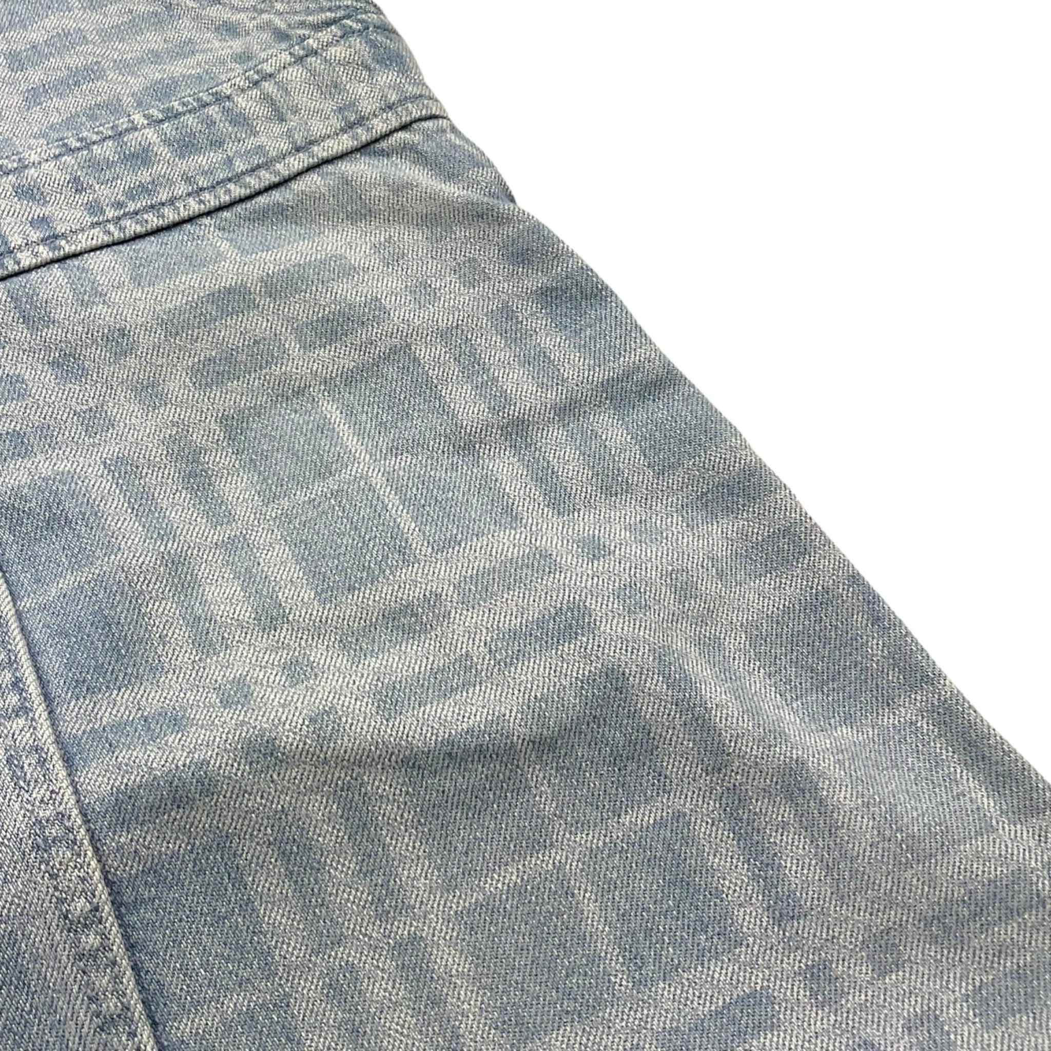 Burberry Abito In Denim Tinta Unita con Fantasia per Bambina 8072981 AZZURRO BURBERRY 