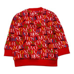 MOSCHINO felpa tinta unita logata Rosso per Neonato MUF060 ROSSO MOSCHINO 