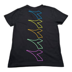 Diadora T-Shirt Girocollo tinta unita con Logo Nero per Bambino 033218 NERO DIADORA 