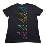 Diadora T-Shirt Girocollo tinta unita con Logo Nero per Bambino 033218 NERO DIADORA 