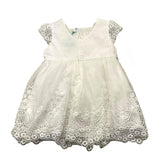 Abel &amp; Lula Einfarbiges ärmelloses Kleid mit Tüll und weißer Stickerei für Baby Mädchen