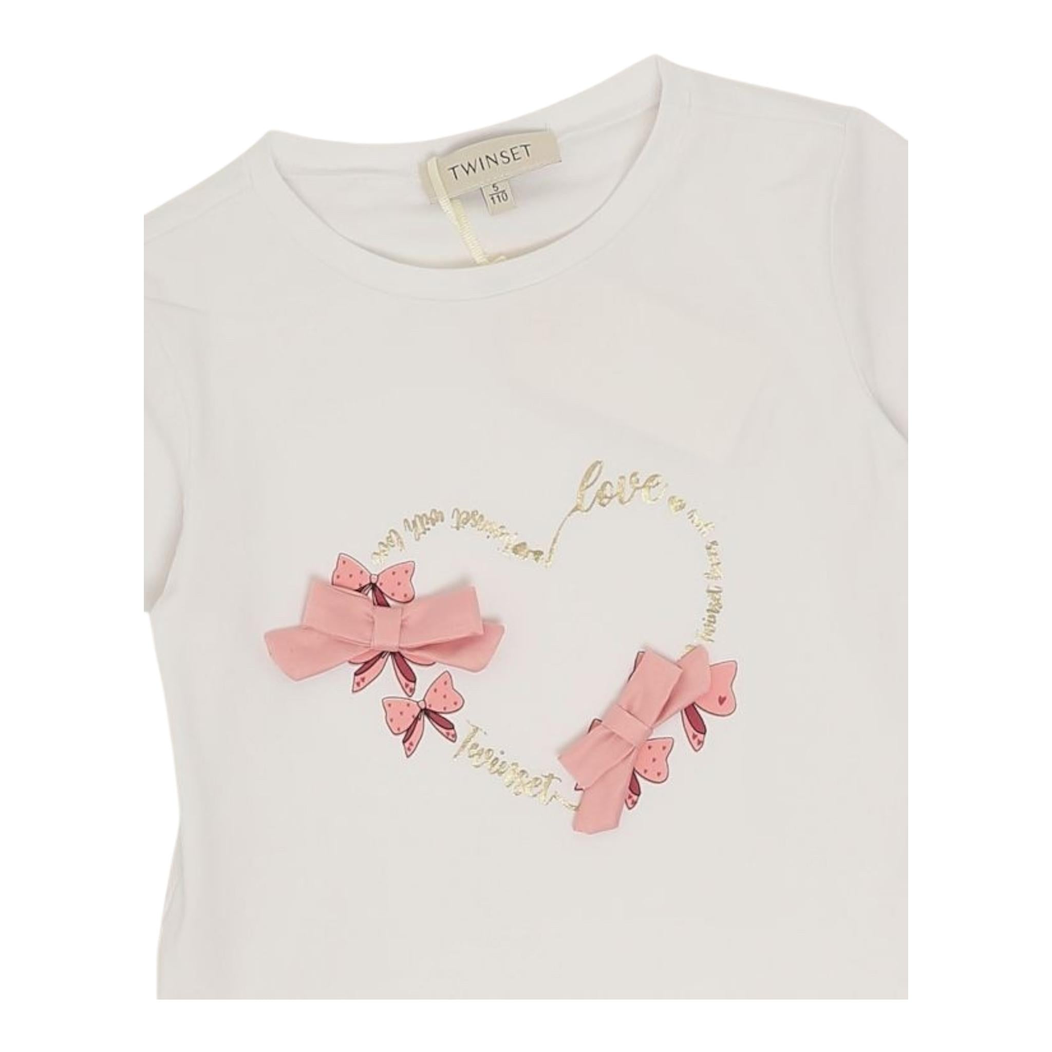 Twinset Abito Tinta Unita con Ricami E Stampa per Neonata 251GJ2QR6 BIANCO TWINSET 