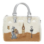 MONNALISA borsa tinta unita con stampa modello peluche Panna per Bambina 19D004 PANNA MONNALISA 