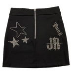 JOHN RICHMOND gonna tinta unita con brillantini Nero per Bambina RGA25239GO NERO JOHN RICHMOND 