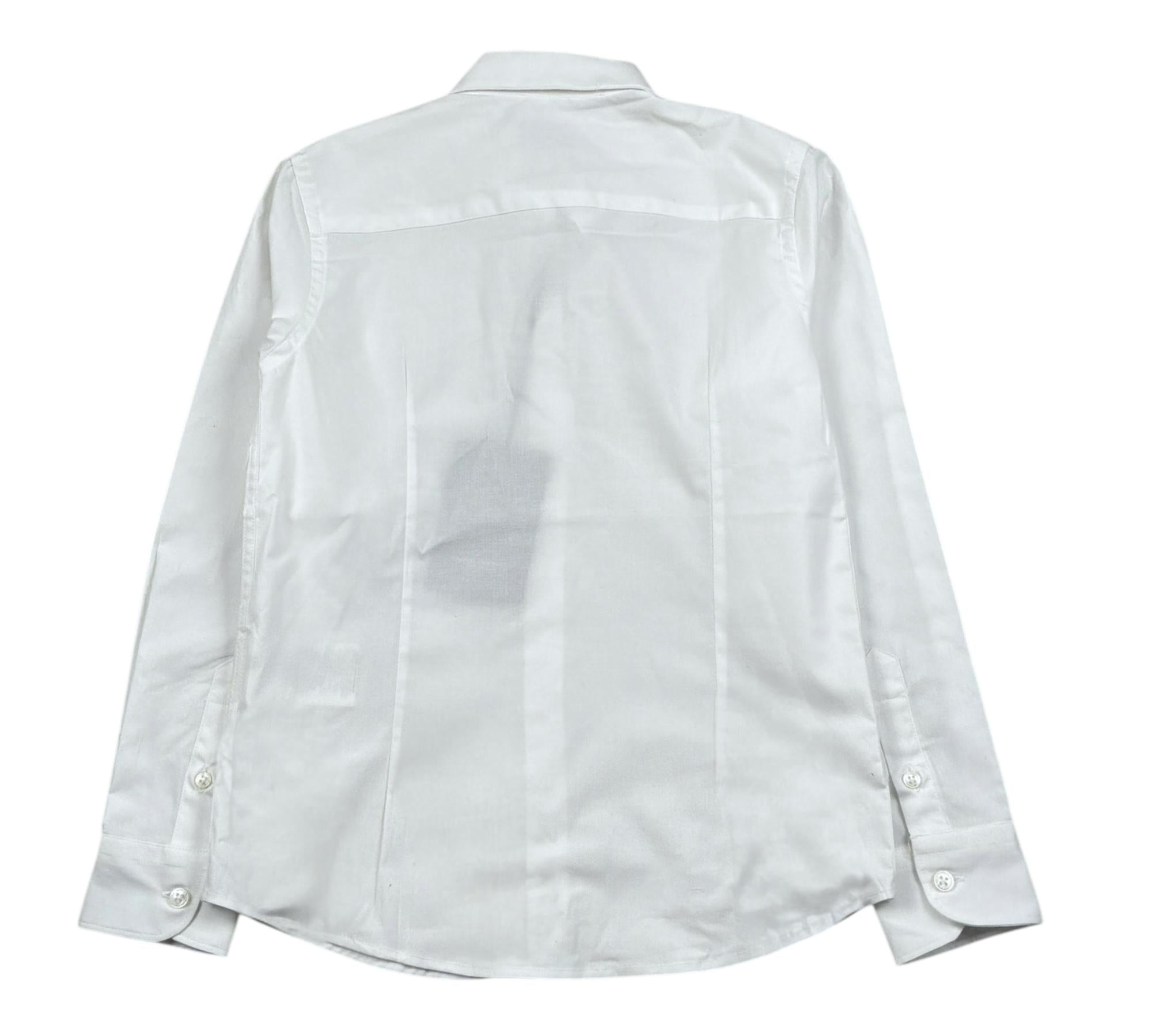 Paolo Pecora Camicia Manica Lunga Tinta Unita per Bambino PP2139 BIANCO PAOLO PECORA 