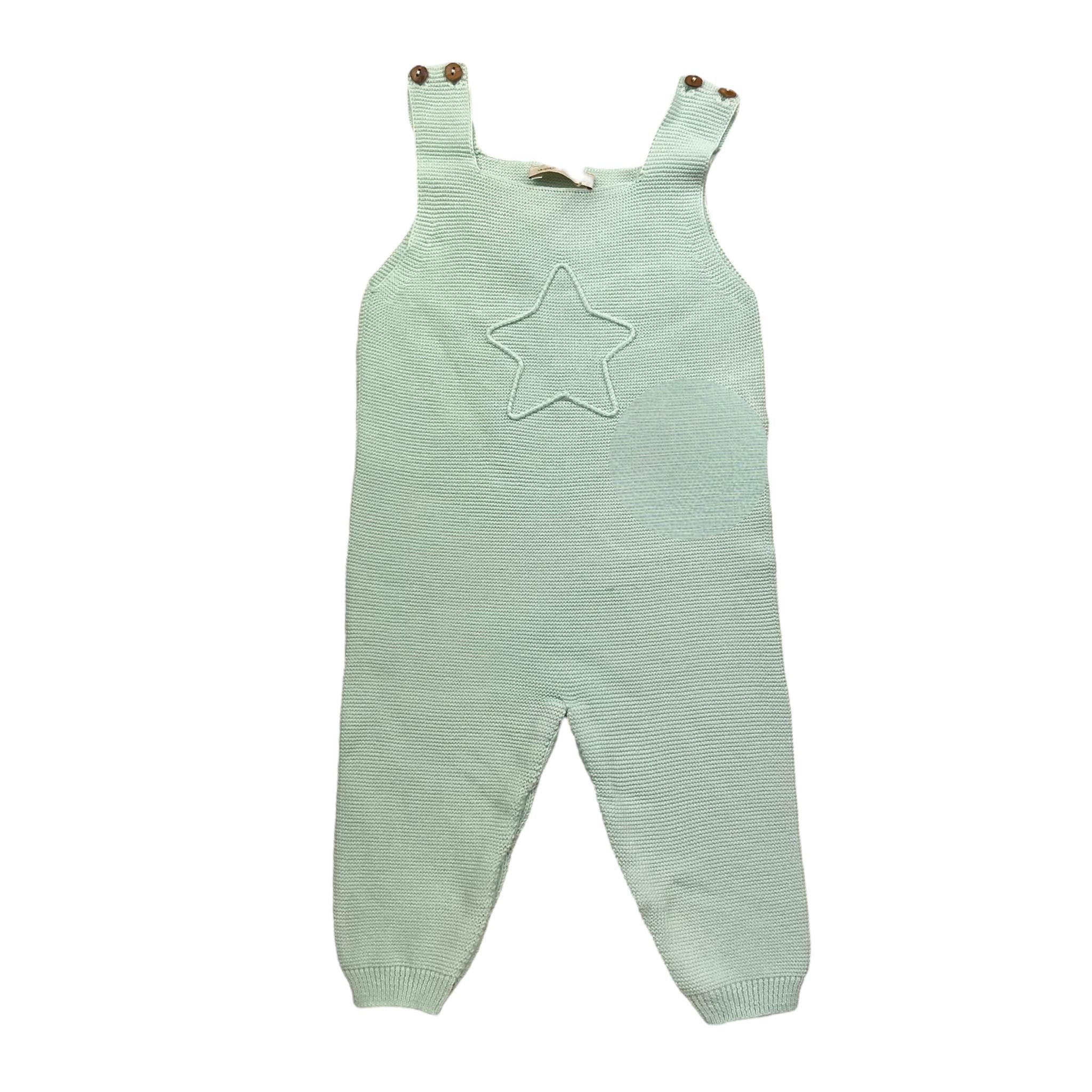 WEDOBLE salopettes tinta unita con stampa stella Verde acqua per Neonato V2208310A VERDE ACQUA WEDOBLE 
