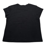 Alice Pi T-Shirt Girocollo tinta unita con Logo Nero per Bambina S232612 NERO ALICE PI 