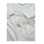 Elisabetta Franchi Tutina Manica Lunga tinta unita Bianco per Neonata ENTU50 BIANCO ELISABETTA FRANCHI 