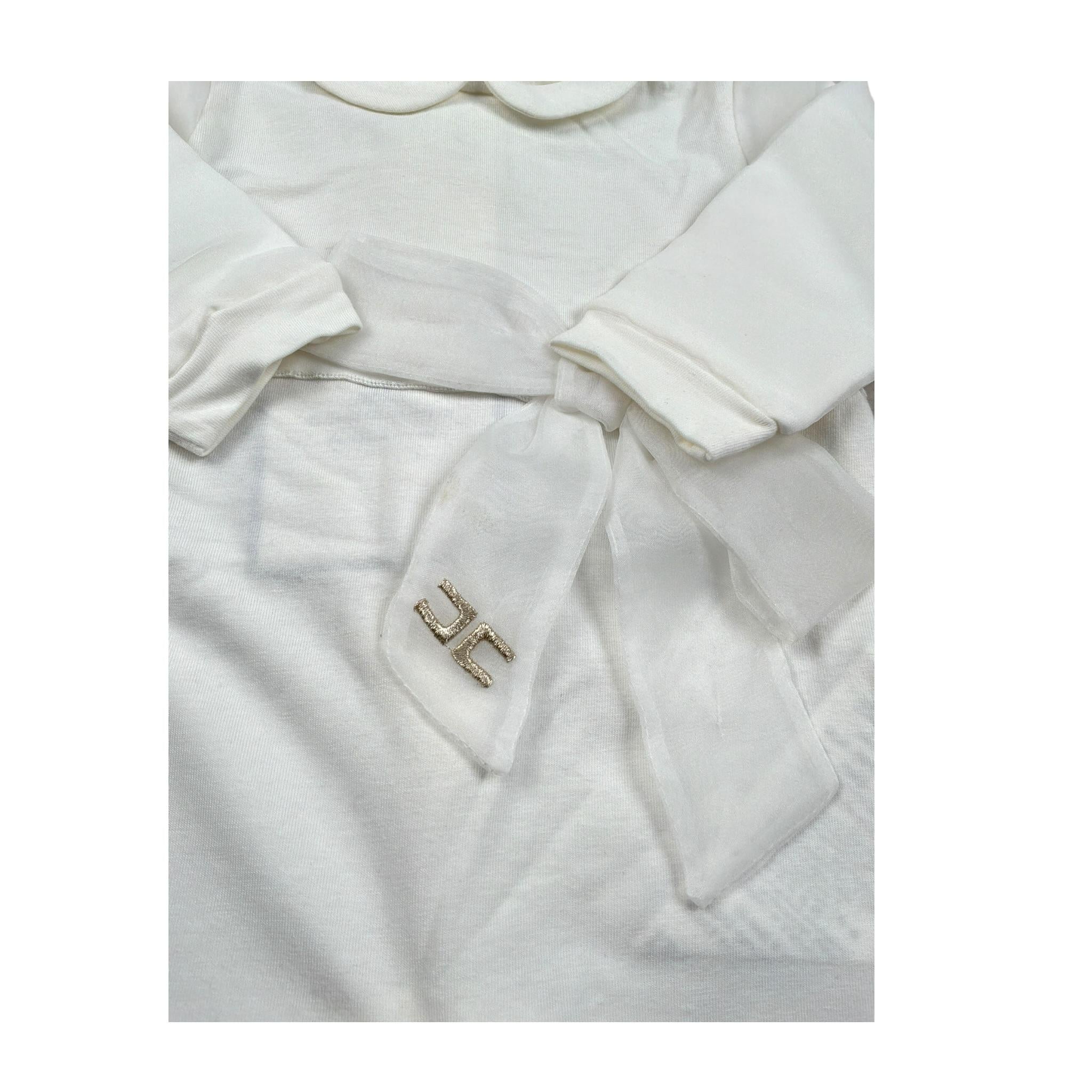 Elisabetta Franchi Tutina Manica Lunga tinta unita Bianco per Neonata ENTU50 BIANCO ELISABETTA FRANCHI 