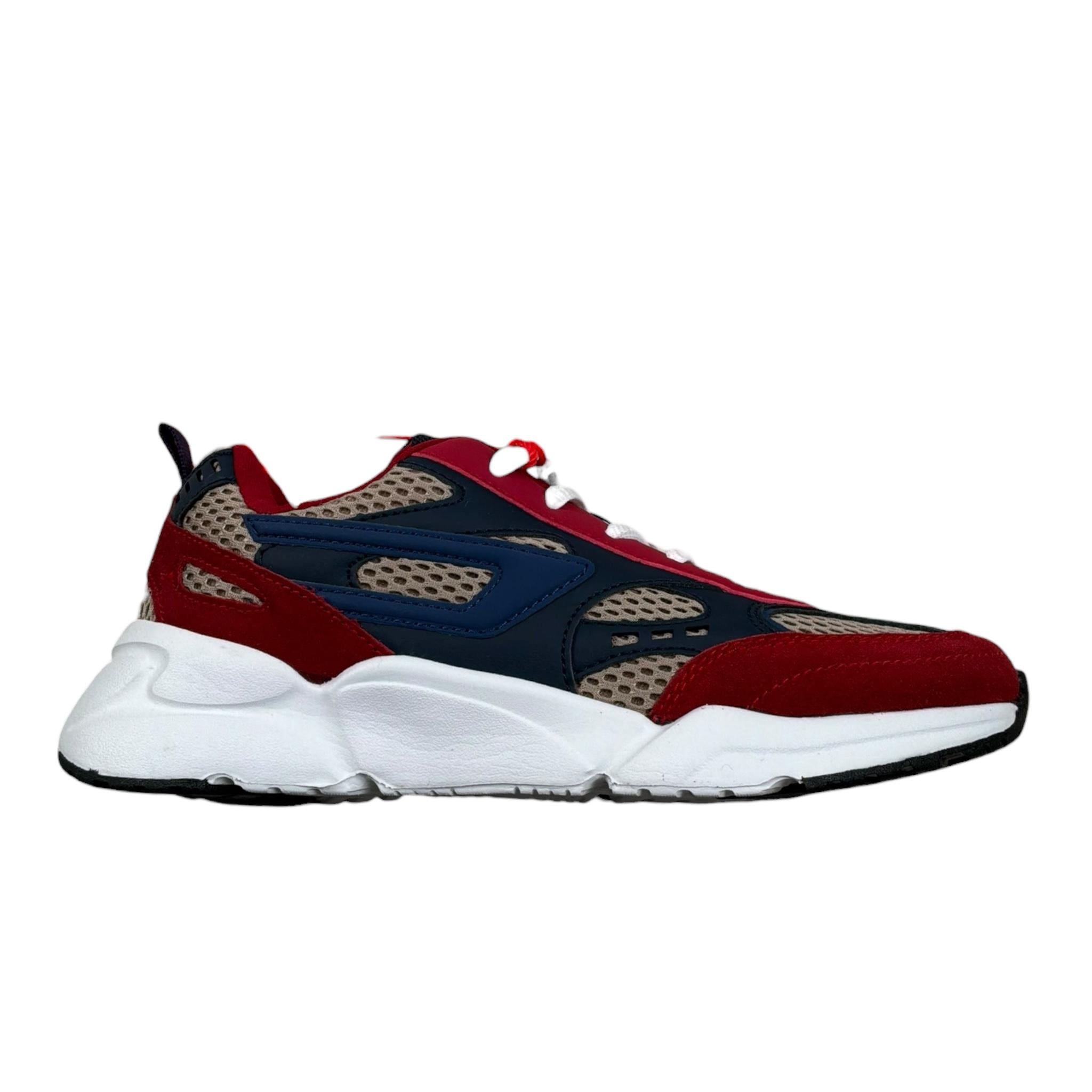 Diesel Sneakers Tinta Unita con Lacci E Fantasia per Bambino BC0581P ROSSO DIESEL 