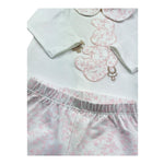 Le Bebe Completo 2 Pezzi Shirt-Ghettina Tinta Unita per Neonata LBG6291 BIANCO LE BEBE 