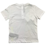 Balmain T-Shirt Rundhalsausschnitt einfarbig mit weißem Logo-Print für Babys