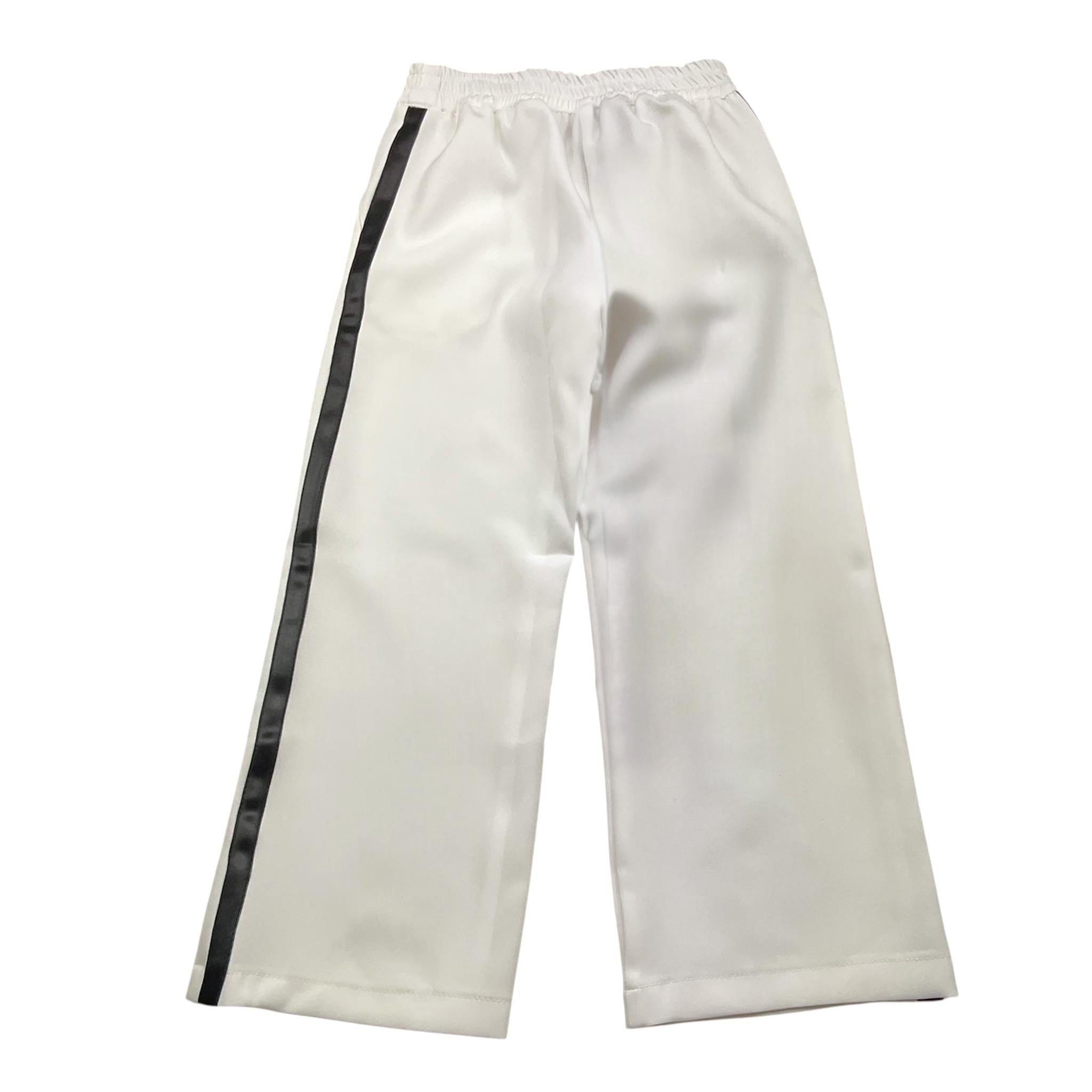 GAELLE pantalone tinta unita con elastico in vita e profili in contrasto Bianco per Bambina 2742P00425 BIANCO GAELLE 