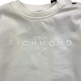 JOHN RICHMOND shirt tinta unita girocollo con stampa Bianco per Neonata RIA25024TS BIANCO JOHN RICHMOND 