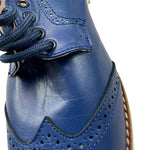 Panyno Polacchina Bicolore con Lacci per Bambino F2250 BLU PANYNO 