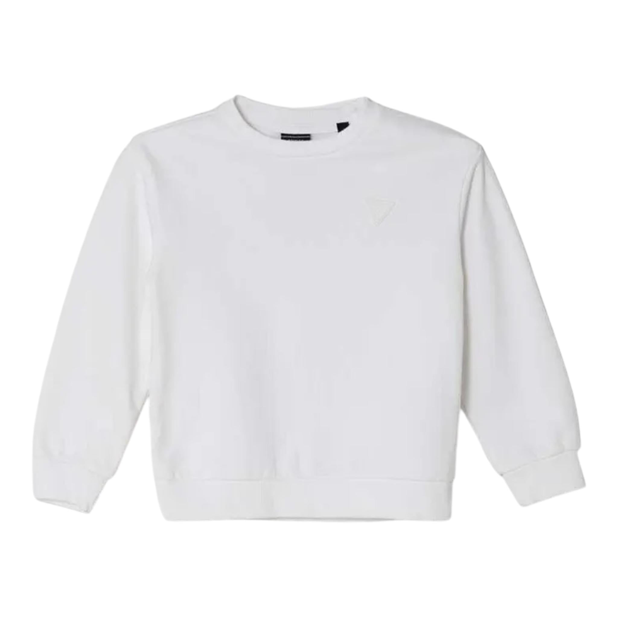 GUESS felpa tinta unita girocollo Bianco per Bambino N3YQ05KAD73 BIANCO GUESS 