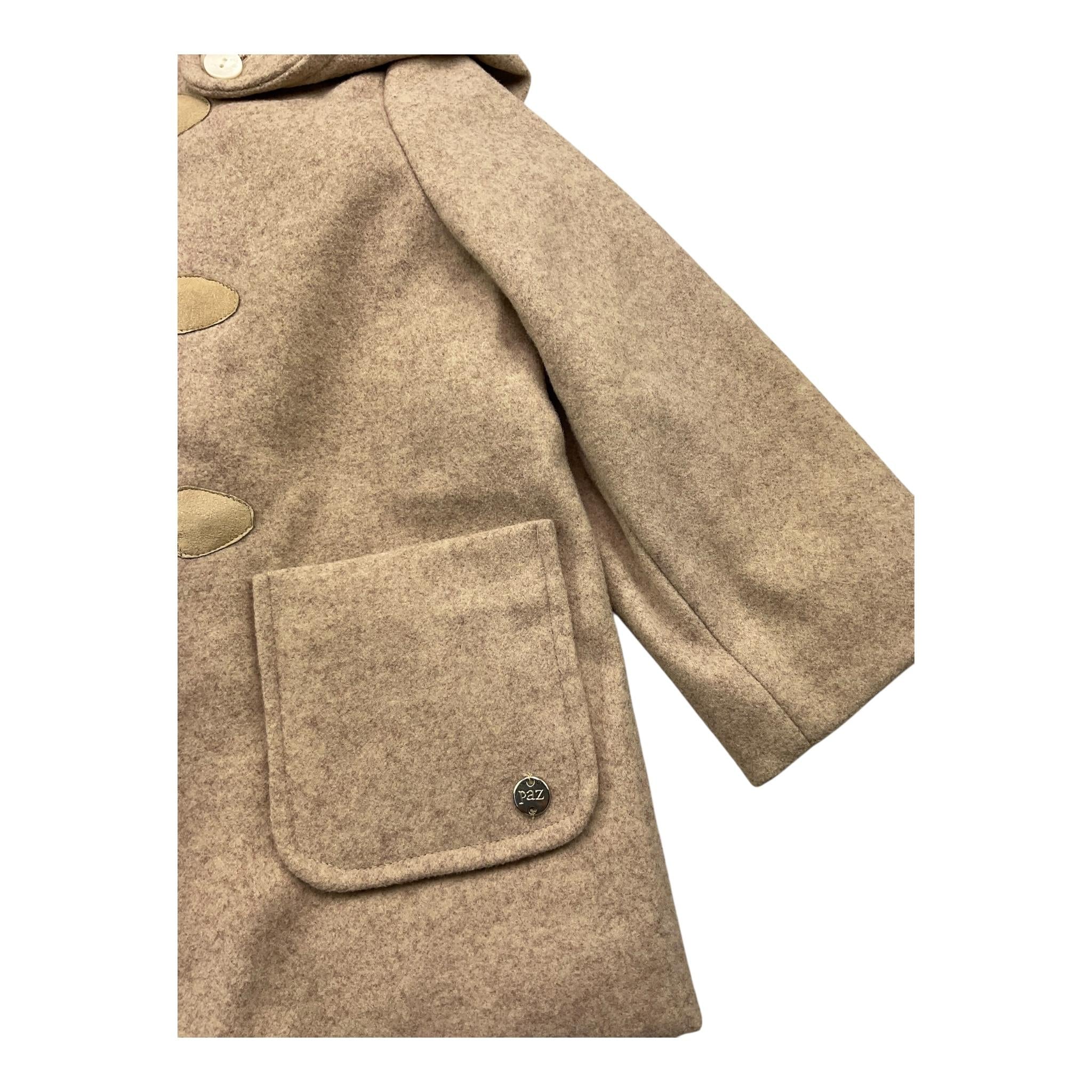 PAZ RODRIGUEZ cappotto tinta unita con cappuccio  Beige per Neonato 012151004 BEIGE PAZ RODRIGUEZ 