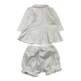 MOSCHINO completo 2pz camicia-short tinta unita Bianco per Neonata MDV0D0 BIANCO MOSCHINO 