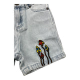 Stella Mccartney Short In Denim Tinta Unita con Girovita Regolabile per Neonata TW6P29 AZZURRO STELLA McCARTNEY 