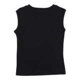 Aniye By Girl – Einfarbiges Tanktop mit Rundhalsausschnitt und schwarzem Logo für Mädchen